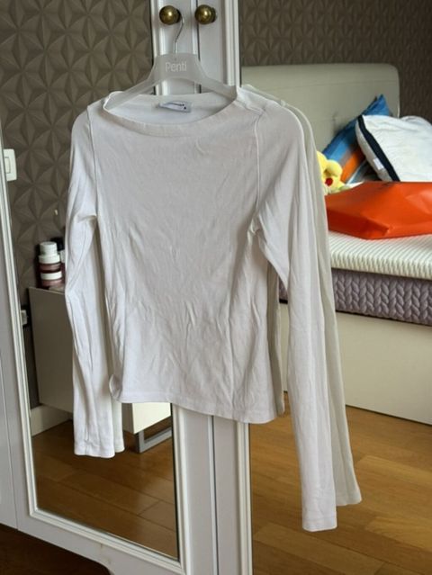 Ağ rəngli uzunqollu basic köynək - Rəng: saflıqda ağ - Model: uzun — Bakı