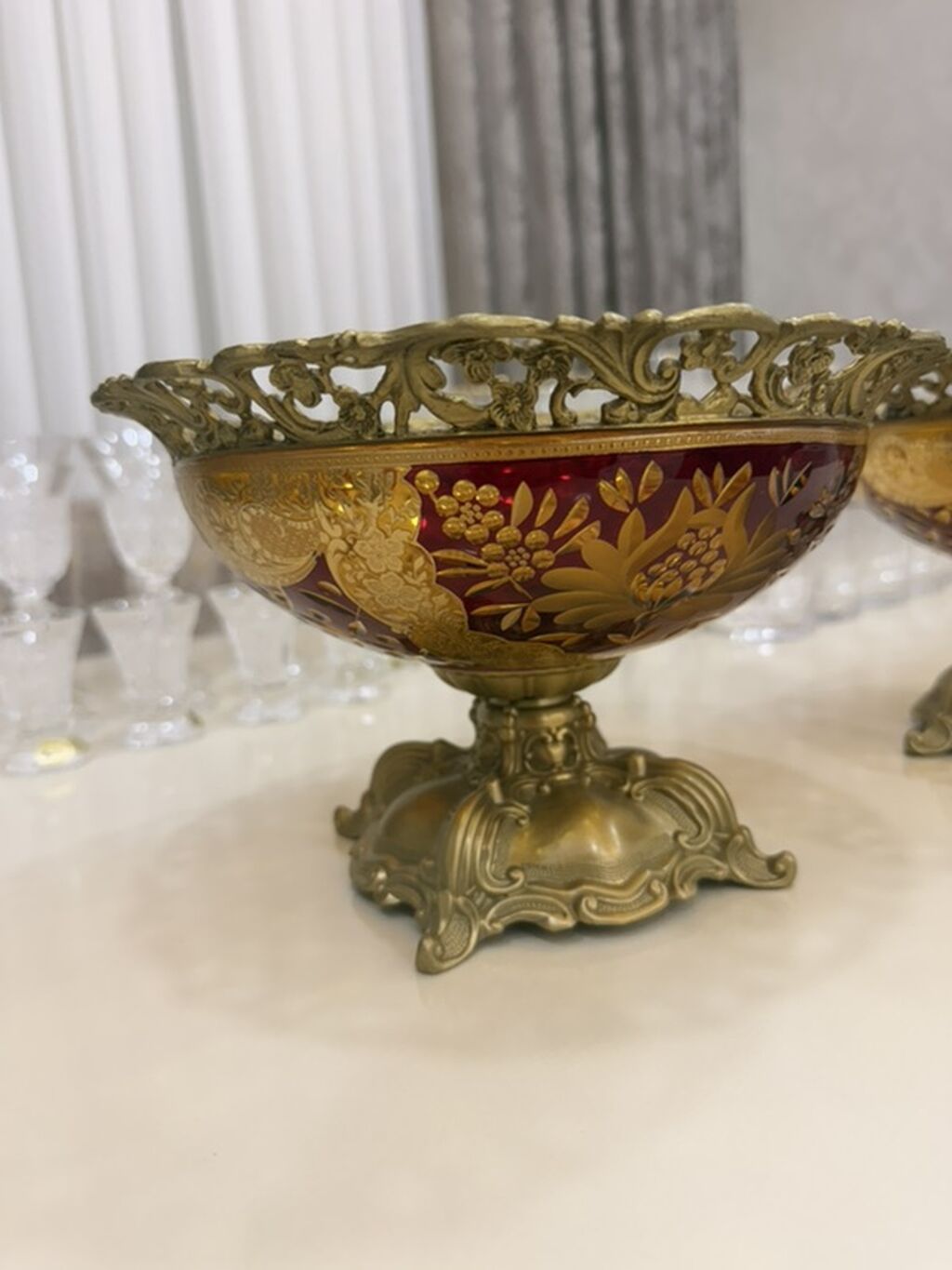 Hər biri 150 Azn. 8 parça cehizlik və servantlıq bronz qablar — Süfrə qabı, Bakı (2)