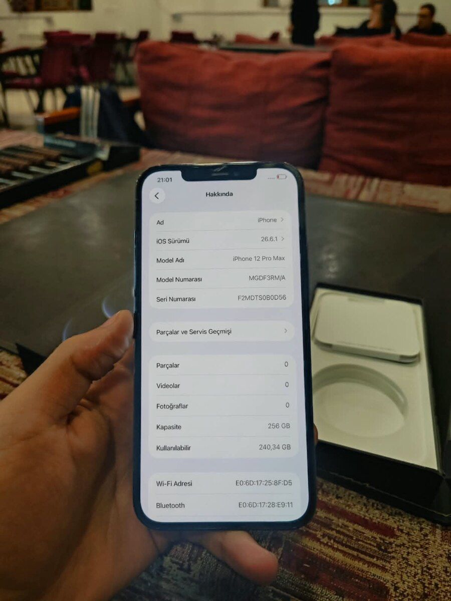 Apple iPhone 12 Pro Max Pacific Blue 256GB/6GB — Smartfonlar, Bakı (4)