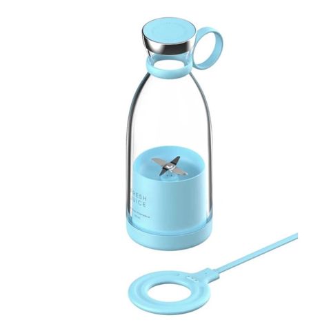 Fresh Juicer Mini Blender 350ML Blue – portativ smoothie və meyvə — Bakı