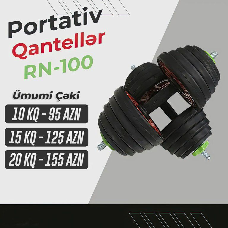 Qantellər dəsti "Barbell and Dumbbell" — İdman, hobi, istirahət, Bakı (5)