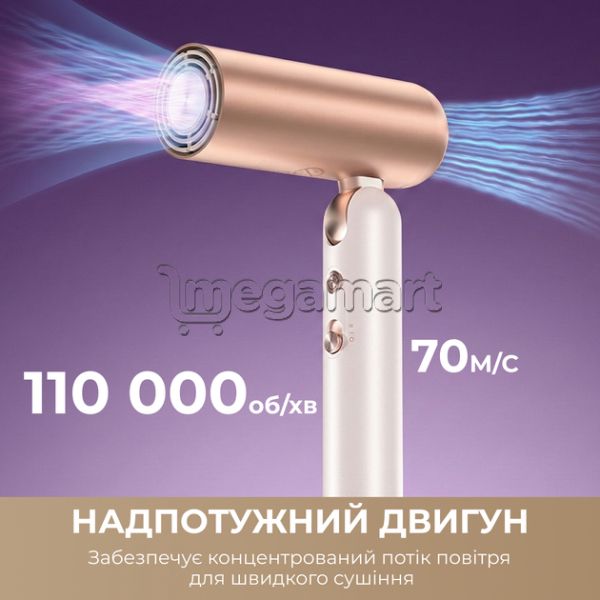 Fen Dreame Pocket Ultra Rosy White (AHD52) — Saç burmağa və düzəltməyə, Bakı (3)