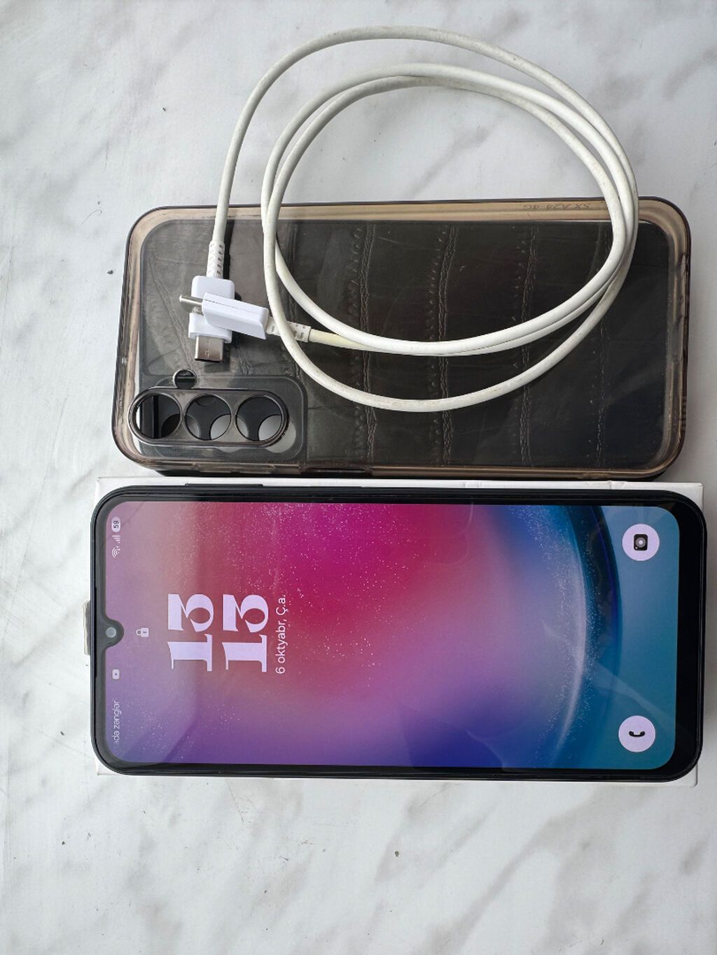 Samsung Galaxy A24 4G, 128 GB, rəng - Qara, Zəmanət, Barmaq izi, İki sim kartlı — Samsung, Bakı (2)