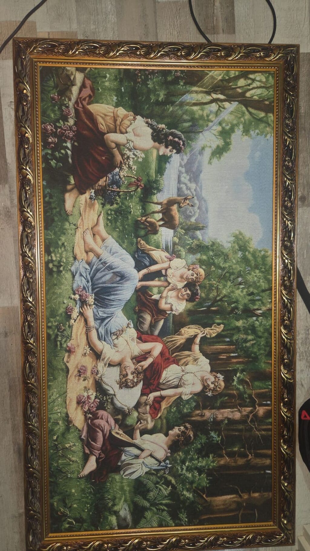 1.30- 70.sm Ketan üzerinde el işləməsi.Cox baha alinib. Satilir 90 — Şəkillər, plakatlular və çərçivələr, Qobu (3)