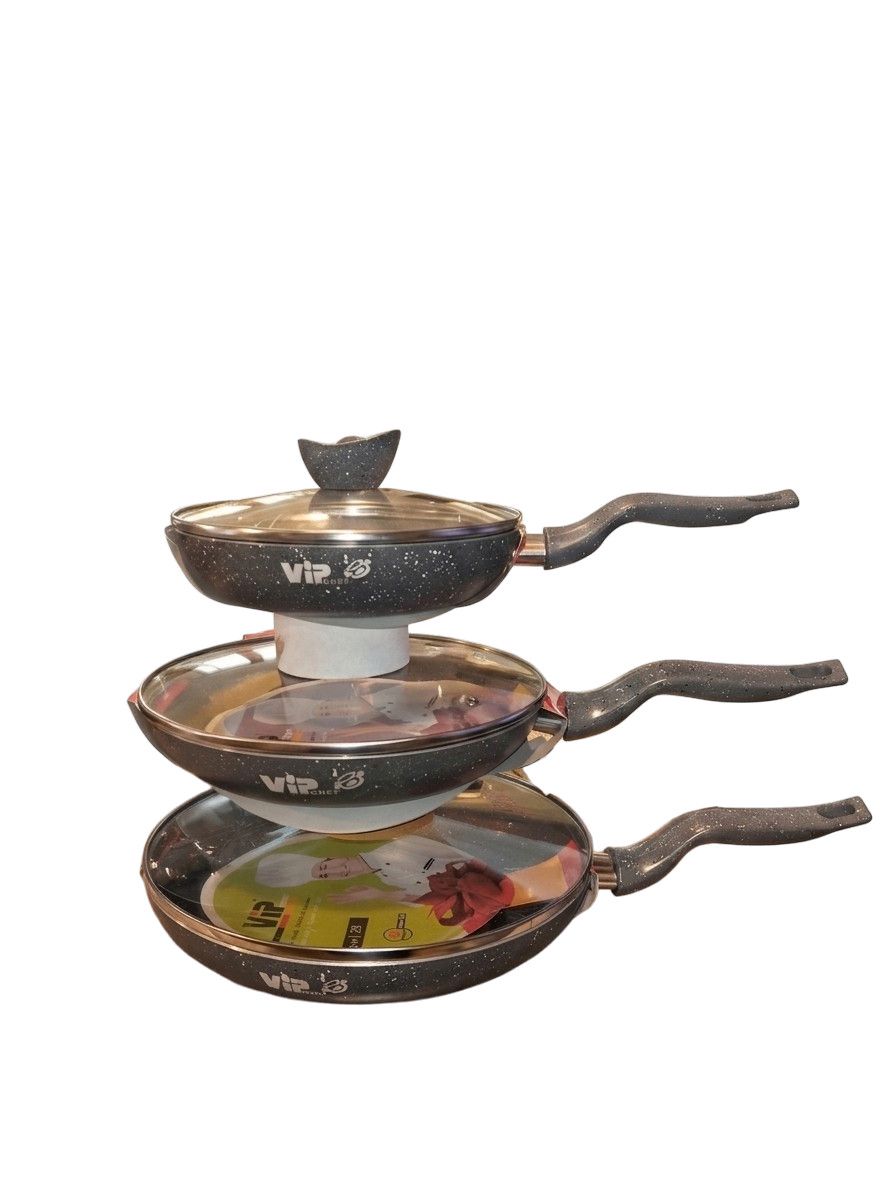 Tava dəsti Vip Chef, qranit, boz, 6 əşya — Mallar, Bakı