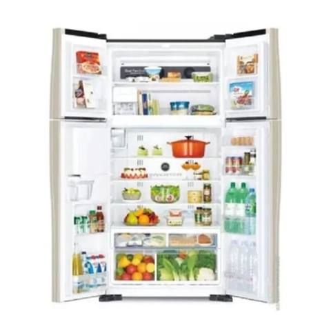 Hitachi R-W760PU7 GPW Soyuducu 540L No Frost İnverter French Door — Bakı