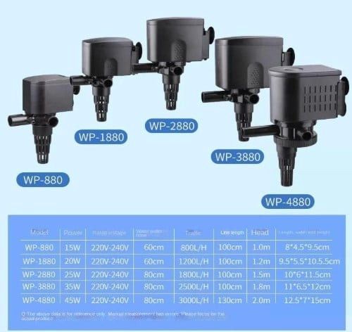 Akvarium üçün daxili filtr Animaux WP-1800, 20W — Mallar, Bakı (3)