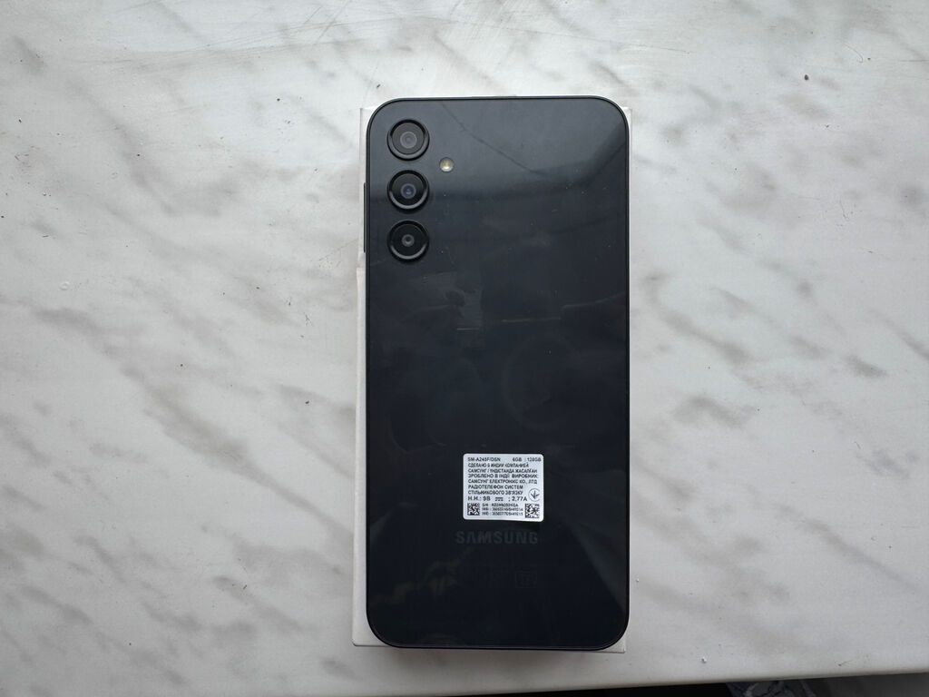 Samsung Galaxy A24 4G, 128 GB, rəng - Qara, Zəmanət, Barmaq izi, İki sim kartlı — Samsung, Bakı
