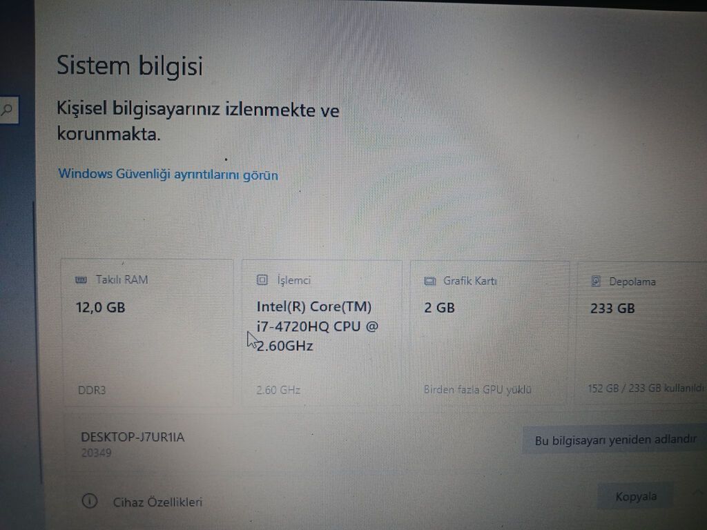 İşlənmiş Lenovo IdeaPad, 15.6 Intel Core i7, 256 GB, Pulsuz çatdırılma, Ödənişli çatdırılma — Lenovo, Bakı (3)