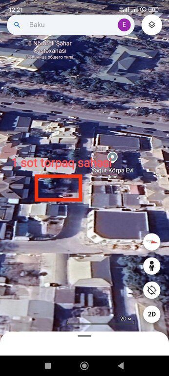 1 sot torpaq sahəsi, M.Ə. Rəsulzadə küç — Torpaq, Bakı (2)