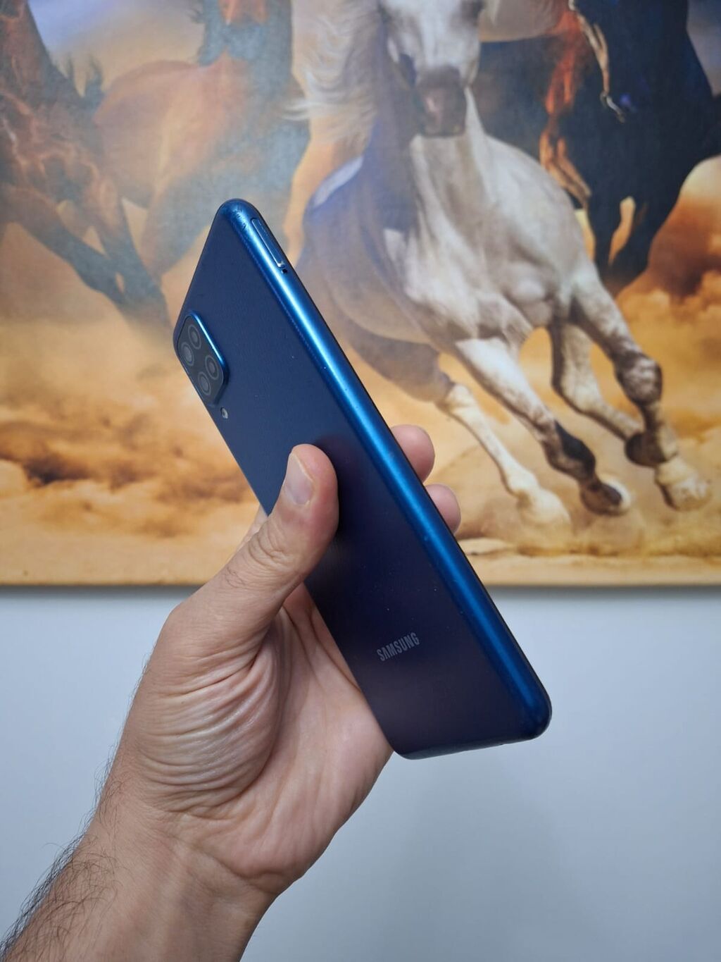 Samsung Galaxy A12, 64 GB, rəng - Göy, Barmaq izi — Samsung, Bakı (8)
