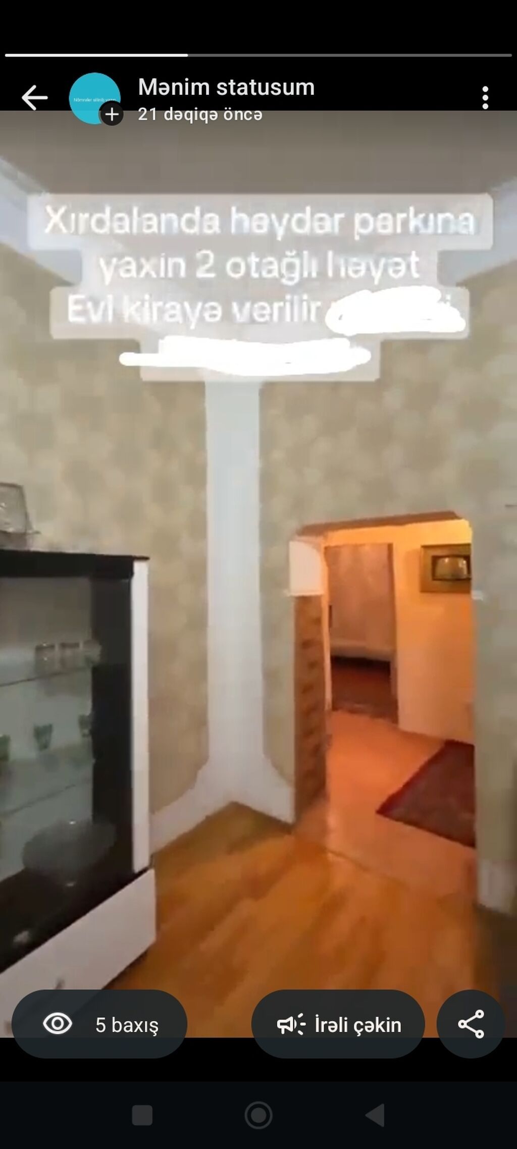 Salam Xırdalandada, Heydər Parkına yaxın yerləşən 2 otaqlı — Ev, villa, Xırdalan (2)