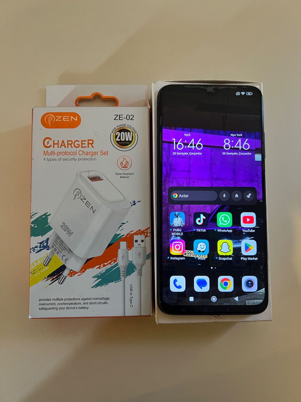 Redmi 9T, 128 GB, rəng - Qara, Face ID — Xiaomi, Bakı (2)