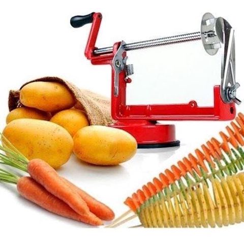 Meyvə və tərəvəz kəsici HMSD_M1480, 20x14 sm, paslanmayan polad, qırmızı — Bakı