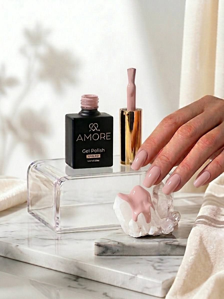 Gel-lak Amore Gel Polish Uv/led 008 tozlu çəhrayı, 12 ml — Mallar, Bakı