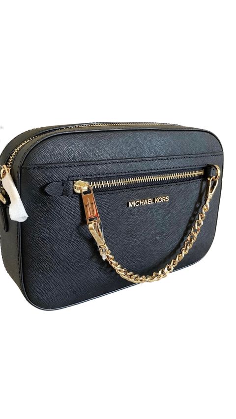 Kross-bodi çanta qadınlar üçün Michael Kors Jet Set, qara — Bakı