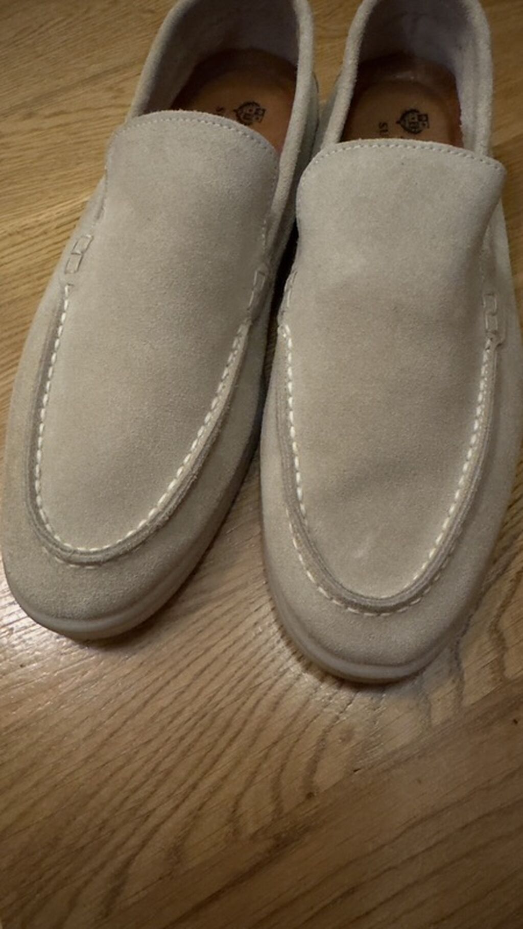 Loafer tipli kişi ayaqqabısı – Loro Piana Summer Walk -Təmiz ceyran — Ayakkabılar, Bakı (5)