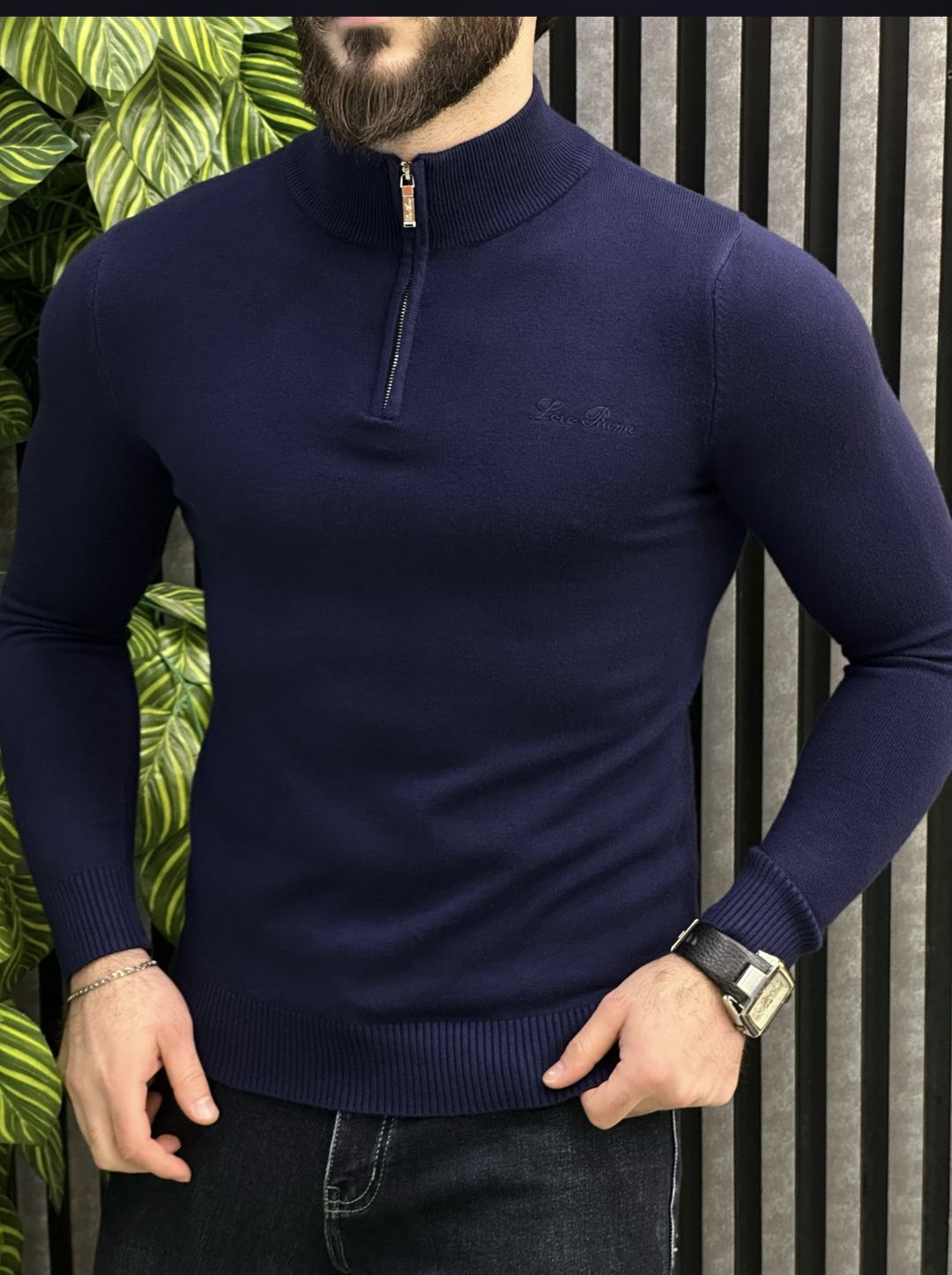 Kişilər üçün sviter 11130, göy, pambıq, ölçü 3XL — Mallar, Bakı