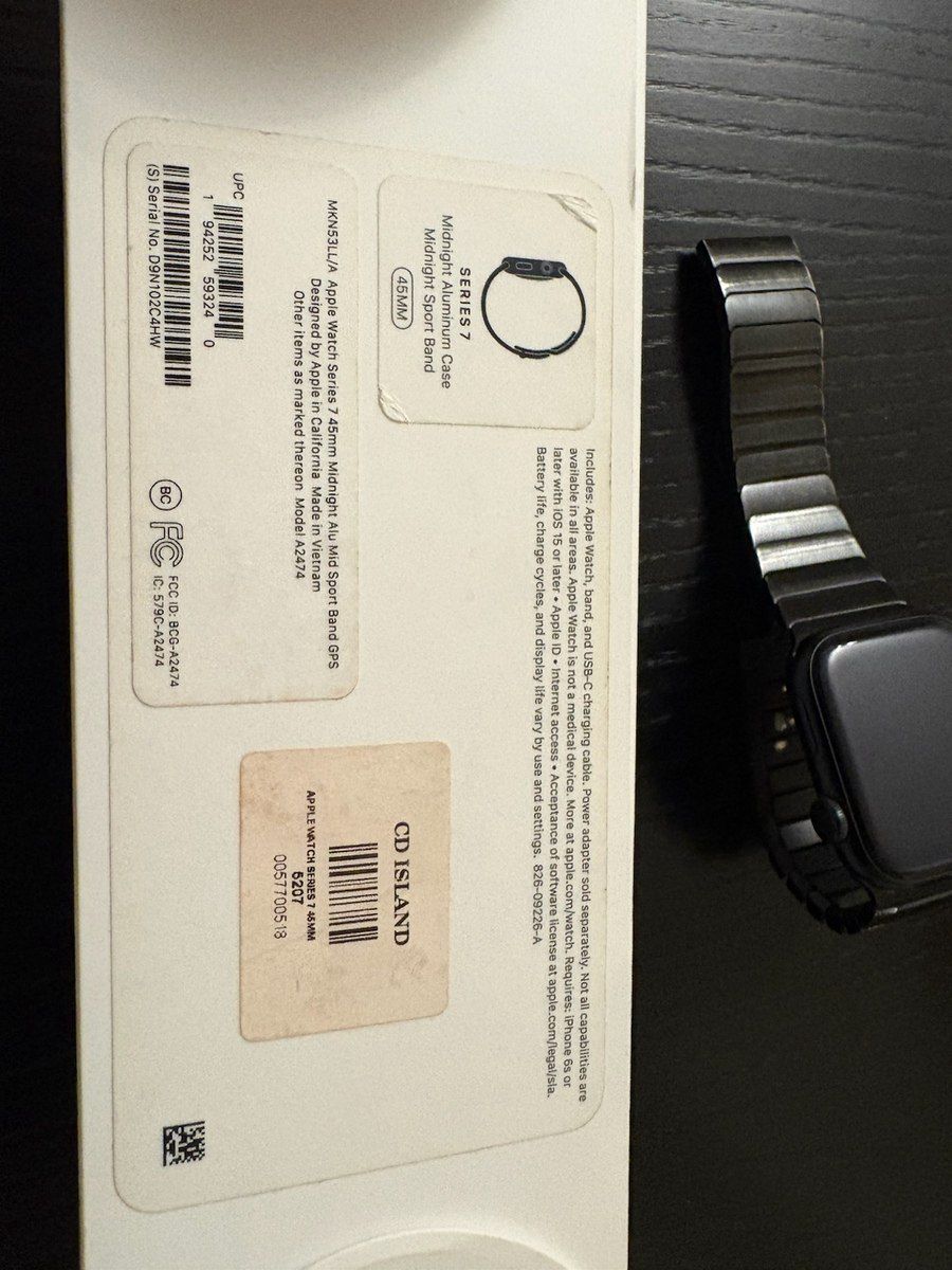 Apple Watch Series 7 Aluminum Midnight 45mm — Ağıllı saatlar və biləkliklər, Bakı (6)