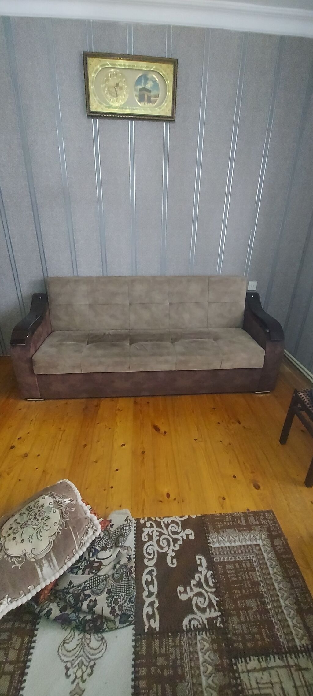 Qonaq otağı üçün yumşaq mebel dəsti - Tərkib: 1 ədəd geniş divan + 2 — Yumşaq mobilya dəstləri, Bakı (5)