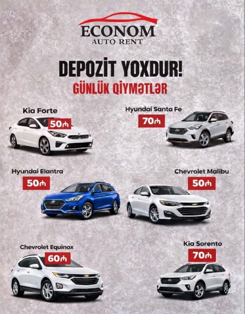Avtomobillərin icarəsi — Bakı