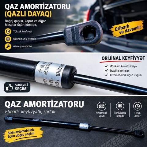 Qaz amortizatoru (qazlı dayağ) – baqaj qapısı, kapot və digər — 15 ₼ · Mehdiabad · Gidiş hissəsi Qaz amortizatoru (qazlı dayağ) – baqaj qapısı, kapot və digər — Mehdiabad