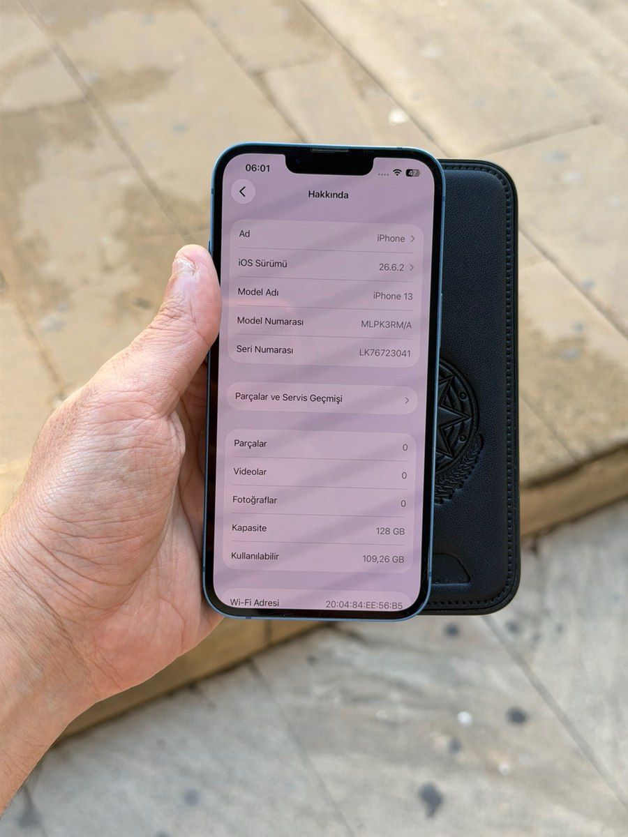 Apple iPhone 13 Blue 128GB/4GB — Smartfonlar, Bakı (7)