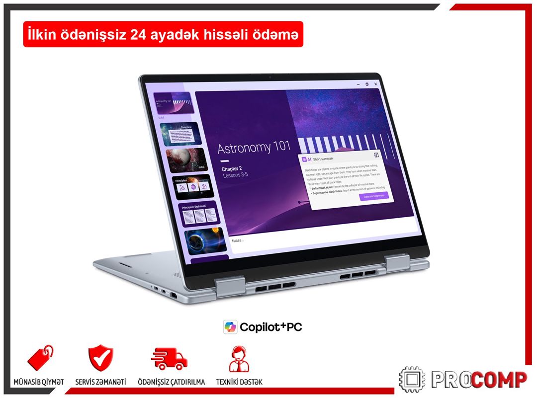 Dell 14 Plus 2-in-1 DB04250 DB04250_LNL_202 — Noutbuklar, Bakı (3)
