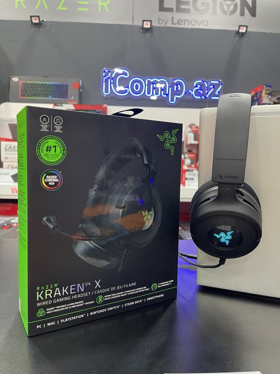 Razer Kraken V4 X Wired Gaming Headset — Səs texnikası, Bakı (6)