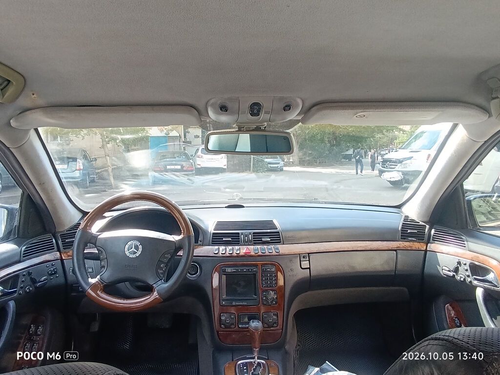 Mersedes S320 Muherrik3200 Reng qara Oturucu arxa Karobka aftamat — Avtomobillər, Bakı (2)