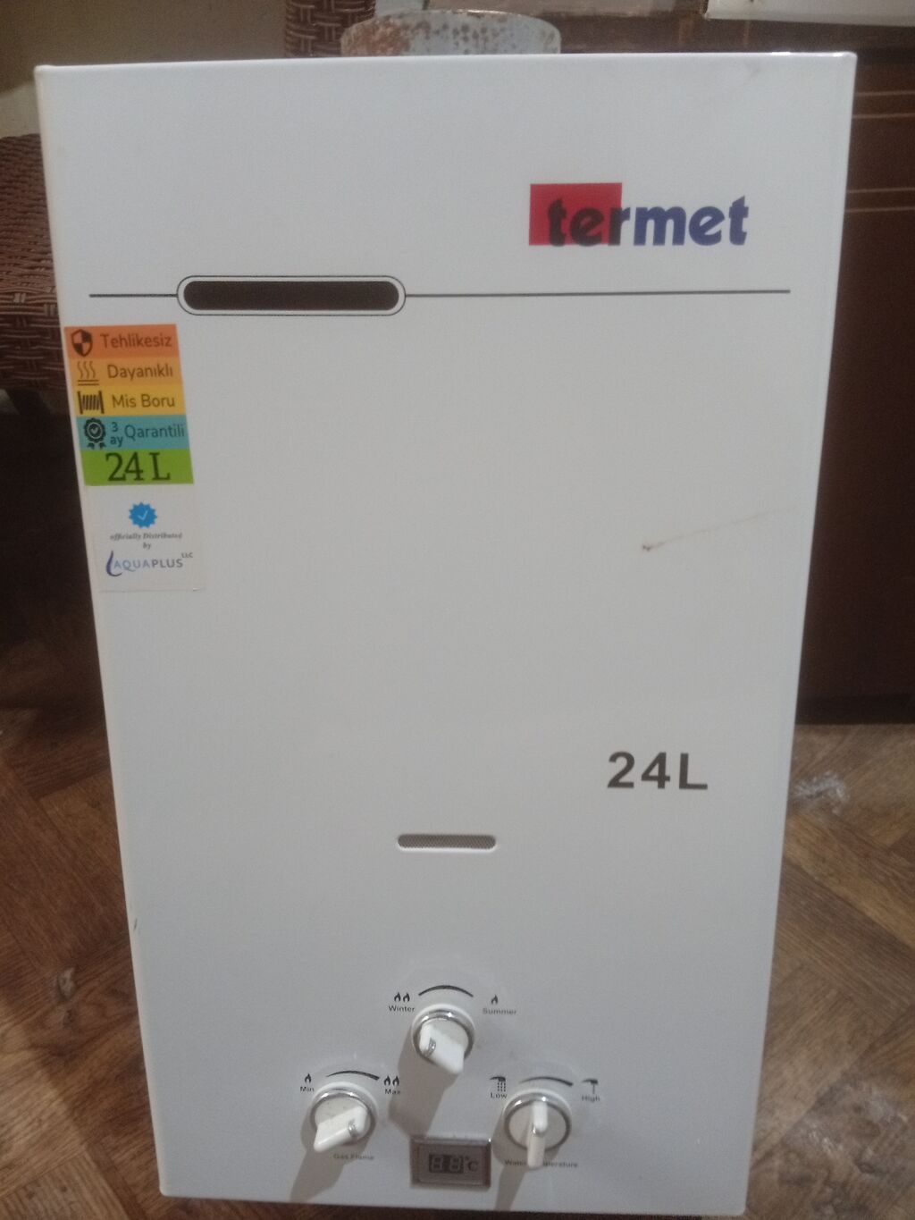 Məhsul: Qazla işləyən ani su qızdırıcısı + Cemsan “Messange 82200” — Su qızdırıcılar, Bakı (2)
