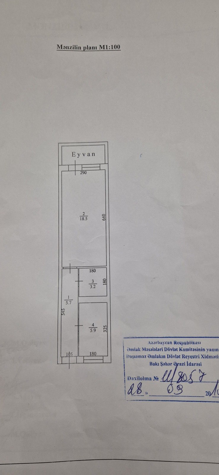Satılır 1 otaqlı köhnə tikili 36 m² — Mənzil, Bakı (5)