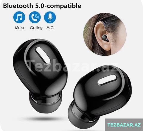 X9 Bluetooth Qulaqlıq Simsiz ucuz nauşnikler — Səs texnikası, Bakı (3)