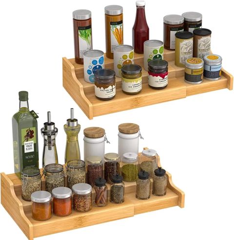 Ədviyyat üçün açıla bilən bilən bambuk altlıq, 36x22x8.5 sm — Bakı