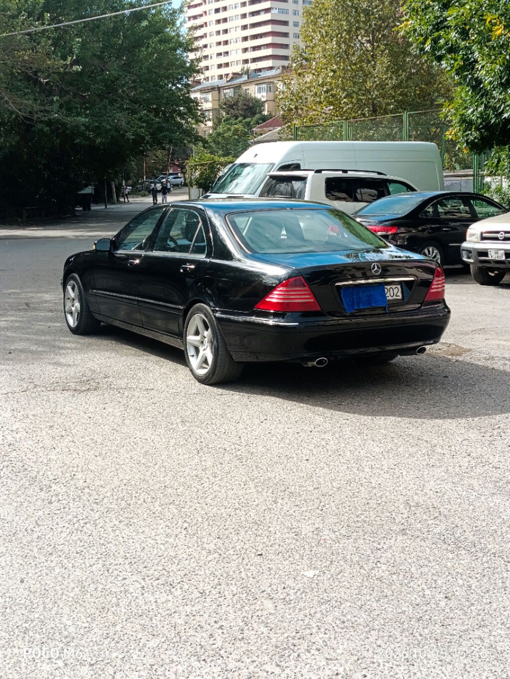 Mersedes S320 Muherrik3200 Reng qara Oturucu arxa Karobka aftamat — Avtomobillər, Bakı (7)