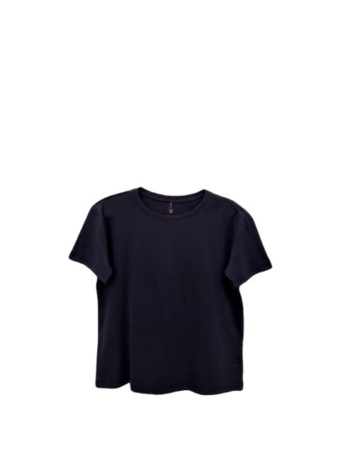Kişi üçün futbolka Short-Sleeve, pambıq, tünd göy, ölçü L — Bakı