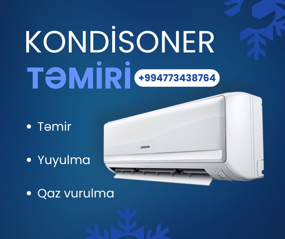 Kondisioner Servis — Azimli Huseyn — Kondisioner və havalandırma sistemi təmiri, Bakı (3)