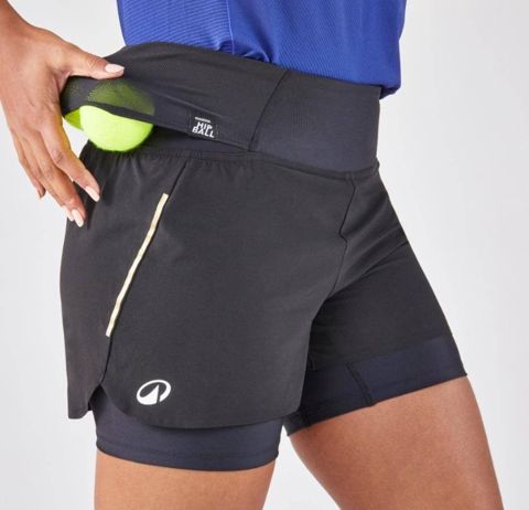 Qadın tennis şortu Decathlon Kuikma, qara, ölçü XS — Bakı