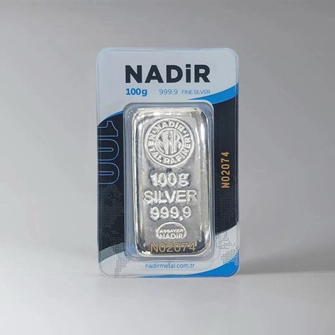 Gümüş külçə Nadir 100GR — 850 ₼ · Bakı · Şəxsi əşyalar Gümüş külçə Nadir 100GR — Bakı
