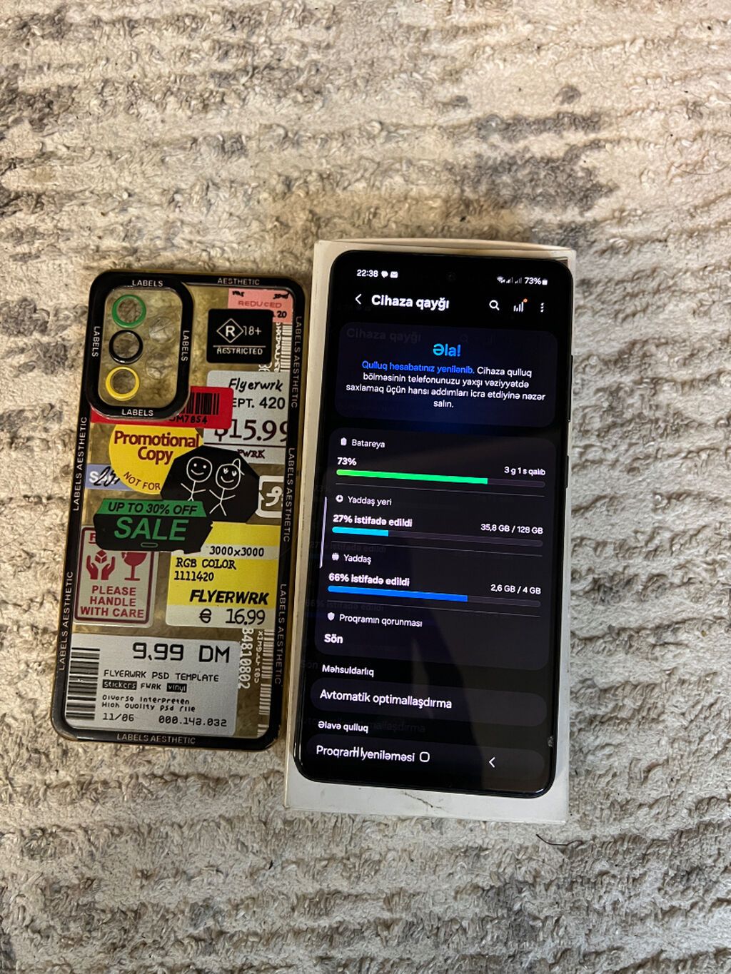 Samsung Galaxy A52, 128 GB, rəng - Qara, Sensor, Face ID — Samsung, Bakı (5)