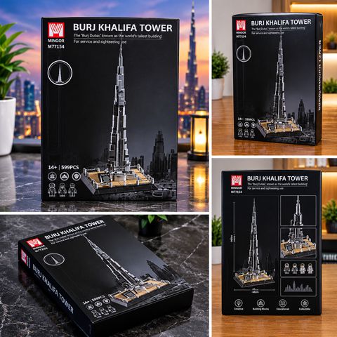Blok konstruktoru Burj Khalifa Tower, 14+ yaş, 599 parça — Bakı