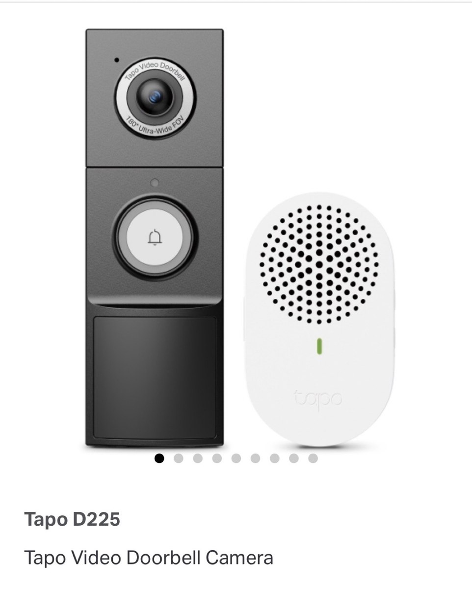 Ağıllı video qapı zəngi Tapo D225 (2K QHD, Wi-Fi) — Ağıllı ev və təhlükəsizlik, Bakı (2)