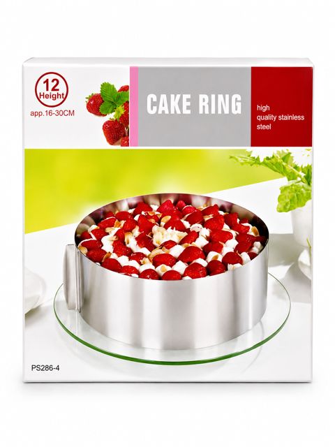 Tort üçün qəlib PS286-4, paslanmayan polad, 12x16/30 sm — Bakı
