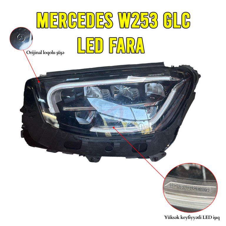 "Mercedes W253 GLC" LED farası — Ehtiyat hissələri və aksesuarlar, Bakı (3)