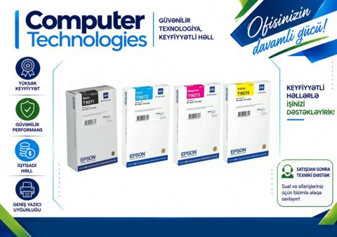 Epson T9071, T9072,T9073,T9071 — 220 ₼ · Bakı · Ofis texnikası və istehlak malları Epson T9071, T9072,T9073,T9071 — Bakı