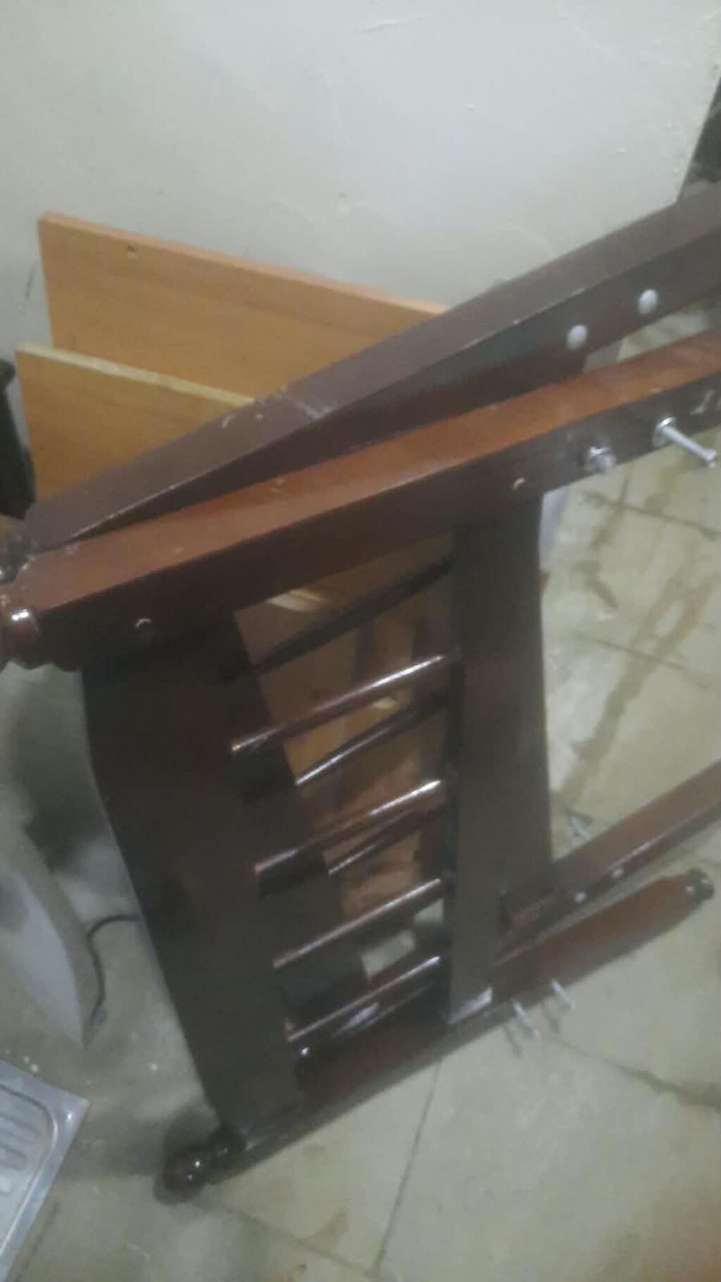 Taxta çarpayı dəsti – matrasa ilə birlikdə - Ölçü: təxmini tək — Yataqlar, Bakı (3)