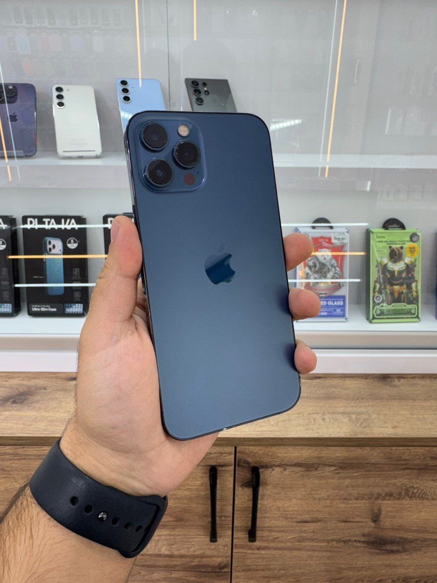 Apple iPhone 12 Pro Max Pacific Blue 256GB/6GB — Smartfonlar, Bakı