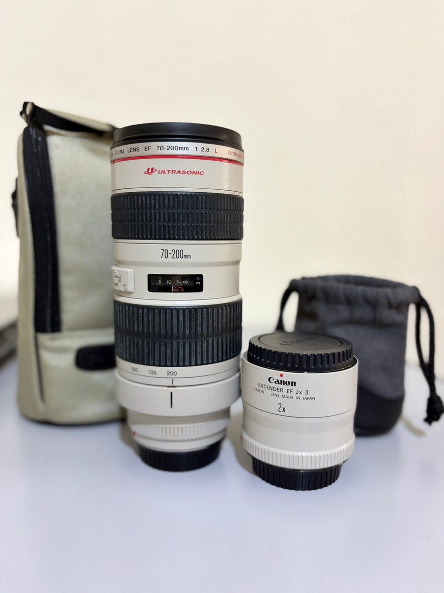 Canon EF 70-200mm f/2.8L USM + Canon Extender EF 2 — Foto və video texnikası, Bakı