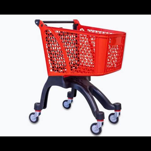 Plastik Market Arabası 100L – Yüngül və Dayanıqlı Alış-veriş Arabası — Bakı