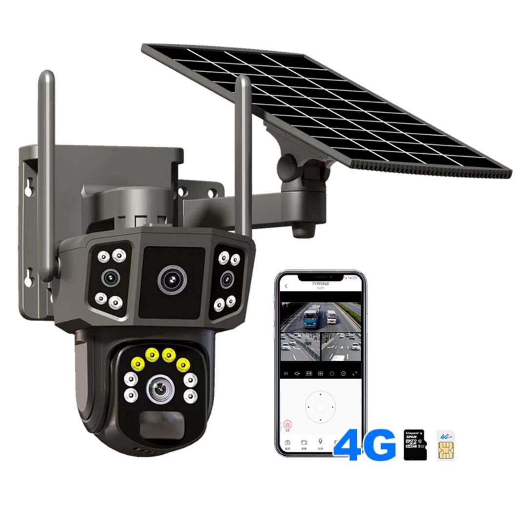 4G tam simsiz solar PTZ360° 2 kamera 12MP/4K+64GB — Ağıllı ev və təhlükəsizlik, Bakı (2)
